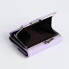 Кошелёк женский на кнопке 10.5×3.5×8.5 см, сиреневый - Фото 5