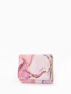 Кошелёк женский на кнопке, 10×1.5×8 см, с принтом, розовый - Фото 8