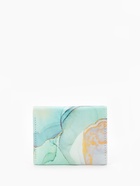 Кошелёк женский на кнопке, 10×1.5×8 см, с принтом, зелёный/бирюзовый - Фото 7