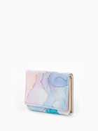 Кошелёк женский на кнопке, 10×1.5×8 см, с принтом, сиреневый - Фото 8