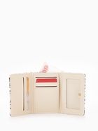 Кошелёк женский на кнопке, 10×1.5×8 см, с принтом, белый/чёрный - Фото 3