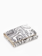 Кошелёк женский на кнопке, 10×1.5×8 см, с принтом, белый/чёрный - Фото 5