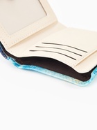 Кошелёк женский на кнопке, 10×1.5×8 см, с принтом, голубой/синий - Фото 4