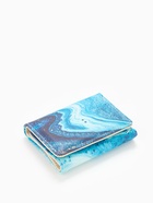 Кошелёк женский на кнопке, 10×1.5×8 см, с принтом, голубой/синий - Фото 5