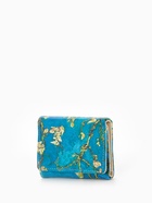 Кошелёк женский на кнопке, 10×1.5×8 см, с цветочным принтом, зелёный - Фото 8