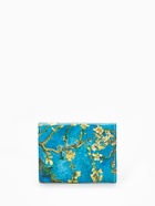 Кошелёк женский на кнопке, 10×1.5×8 см, с цветочным принтом, зелёный - Фото 7