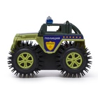 Джип-перевёртыш «Полиция», работает от батареек, цвет зелёный, уценка - Фото 2