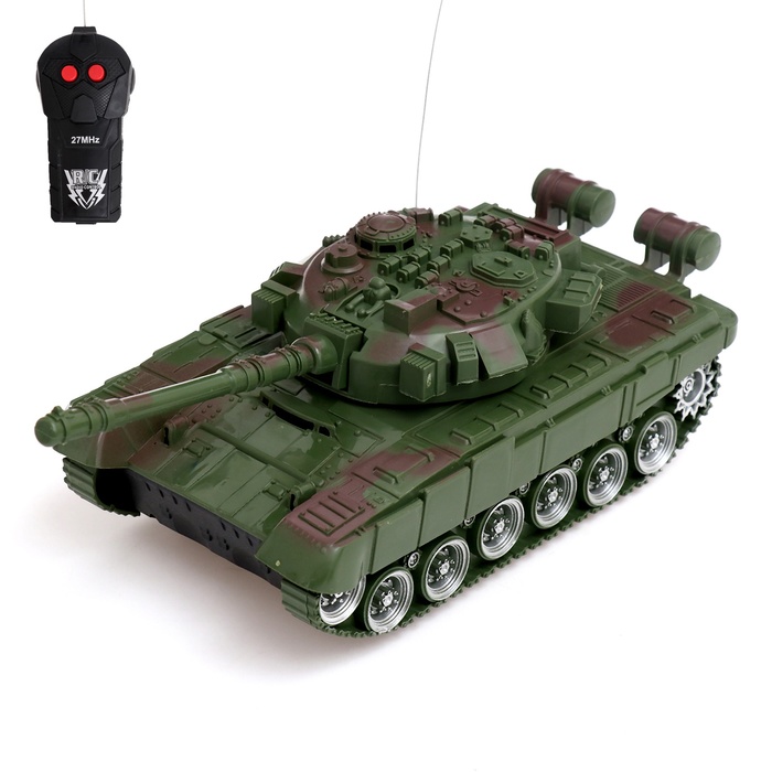 Танк радиоуправляемый «Победа», работает от батареек, цвет МИКС, уценка - Фото 1