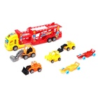 УЦЕНКА Грузовик инерционный «Автовоз», с 6 машинами, МИКС - Фото 3