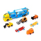 УЦЕНКА Грузовик инерционный «Автовоз», с 6 машинами, МИКС - Фото 9