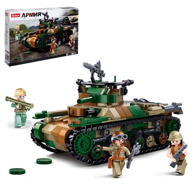 УЦЕНКА Конструктор Армия «Танк», 2 варианта сборки, 563 детали