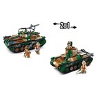 УЦЕНКА Конструктор Армия «Танк», 2 варианта сборки, 563 детали - Фото 3
