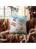 Наволочка декоративная новогодняя «Этель. Snowboarding dogs» 40×40 см, велюр - Фото 2