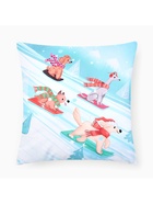 Наволочка декоративная новогодняя «Этель. Snowboarding dogs» 40×40 см, велюр - Фото 3