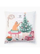 Наволочка декоративная новогодняя «Этель. Джингл белз» 40×40 см, велюр - Фото 7