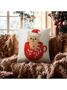 Наволочка декоративная новогодняя «Этель. Новогодняя чашка» 40×40 см - Фото 2
