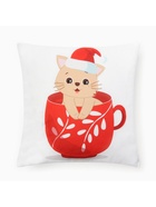 Наволочка декоративная новогодняя «Этель. Новогодняя чашка» 40×40 см - Фото 3