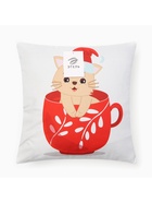 Чехол на подушку Этель Новогодняя чашка 40х40см,100% п/э - фото 809232926