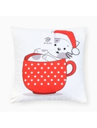 Наволочка декоративная новогодняя «Этель. Новогодняя чашка в горошек» 40×40 см - Фото 7
