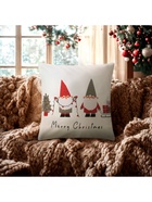 Наволочка декоративная новогодняя «Этель. Гномики» 40×40 см - Фото 2