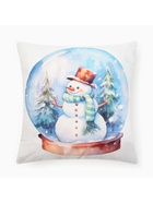 Наволочка декоративная новогодняя «Этель. Снеговик» 40×40 см - Фото 3