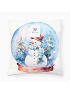 Наволочка декоративная новогодняя «Этель. Снеговик» 40×40 см - Фото 7