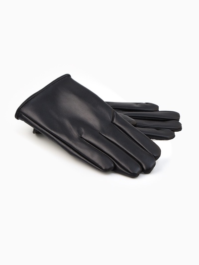 Перчатки женские, без утеплителя, безразмерные, чёрные