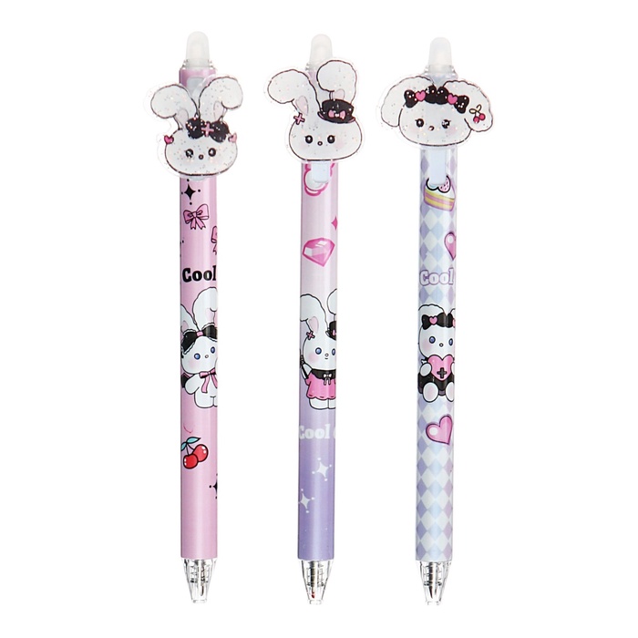 Ручка гелевая автомат «Милашки», со стираемыми чернилами, чернила синие, МИКС - Фото 1