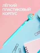 Ручка-прикол Calligrata «Динозавр» автоматическая, со спиннером (вращается голова), синий стержень, гелевая - Фото 4