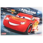 Альбом для рисования А4, 40 листов, на склейке, «Тачки» - Фото 4