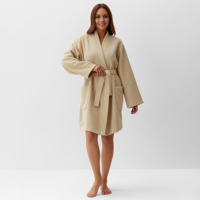 Халат женский «Этель», размер 50-52, бежевый