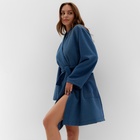 Халат женский «Этель», размер 46-48, синий - Фото 5