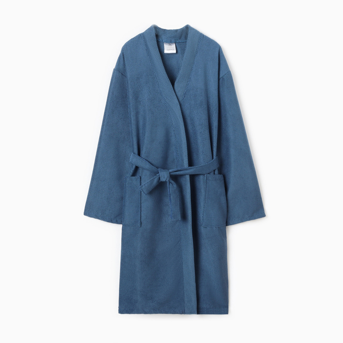 Халат мужской «Этель», размер 56-58, 300 г/м², синий - Фото 1