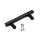 Ручка рейлинг ТУНДРА, нерж. сталь, d=12 мм, м/о 64 мм, цвет черный, фасовка 500 шт. - Фото 4