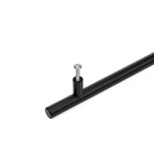 Ручка рейлинг ТУНДРА, нерж. сталь, d=12 мм, м/о 128 мм, цвет черный, фасовка 500 шт. - Фото 7