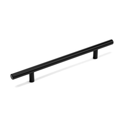 Ручка рейлинг ТУНДРА, нерж. сталь, d=12 мм, м/о 160 мм, чёрная, фасовка 50