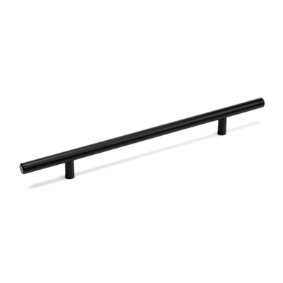 Ручка рейлинг ТУНДРА, нерж. сталь, d=12 мм, м/о 192 мм, цвет черный, фасовка 50