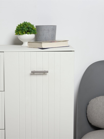 Ручка рейлинг ТУНДРА, нерж. сталь, d=12 мм, м/о 64 мм, цвет никель, фасовка 50