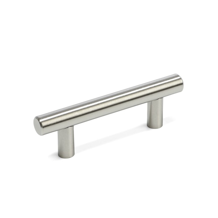 Ручка рейлинг ТУНДРА, нерж. сталь, d=12 мм, м/о 64 мм, цвет никель, фасовка 50 - Фото 1