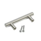 Ручка рейлинг ТУНДРА, нерж. сталь, d=12 мм, м/о 64 мм, цвет никель, фасовка 50 - Фото 3