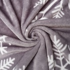 Плед «LoveLife. Серые снежинки» 150×200 см, велсофт, пл. 280 г/м² - Фото 13