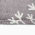 Плед LoveLife "Серые снежинки" 150*200 см,100% п/э, велсофт 280 гр/м2 - Фото 3