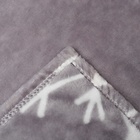 Плед LoveLife "Серые снежинки" 150*200 см,100% п/э, велсофт 280 гр/м2 - Фото 4
