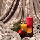 Плед «LoveLife. Серые снежинки», 180×200 см, велсофт, пл. 280 г/м² - Фото 7