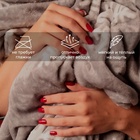 Плед «LoveLife. Серые снежинки», 200×220 см, велсофт, пл. 280 г/м² - Фото 2