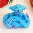 Фигурное мыло "Змея Кобрюша" синее, 40г - Фото 2