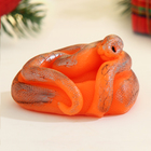 Фигурное мыло "Змейка Сердечко" оранжевое, 85г - Фото 2