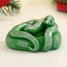 Фигурное мыло "Змейка Сердечко" зеленое, 85г - Фото 2