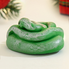 Фигурное мыло "Змейка Сердечко" зеленое, 85г - Фото 4