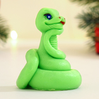 Фигурное мыло «Змейка Ёлочка» зеленое, 60 г - Фото 3